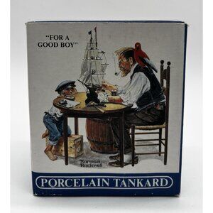 FOR A GOOD BOY Norman Rockwell Porcelain Tankard Long John Silver's with BOX!